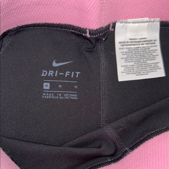 Nike Black and Pink Athletic Shorts with Compression Fit - Picture 2 of 5